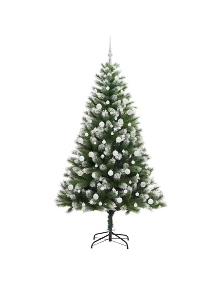 Albero di Natale artificiale a cerniera con neve fioccata