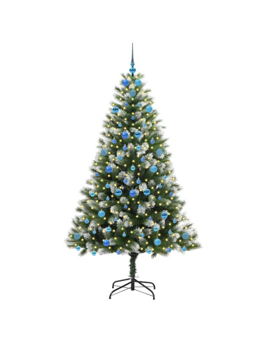 Albero di Natale artificiale a cerniera con neve fioccata