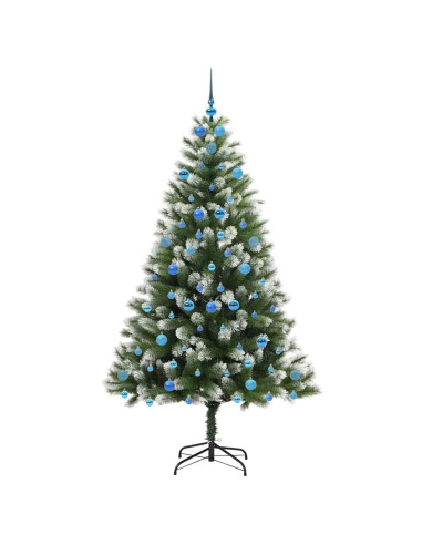 Albero di Natale artificiale a cerniera con neve fioccata