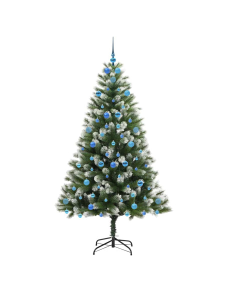 Albero di Natale artificiale a cerniera con neve fioccata