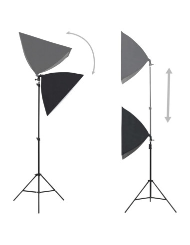 Kit per Studio Fotografico con Luci Softbox e Fondale