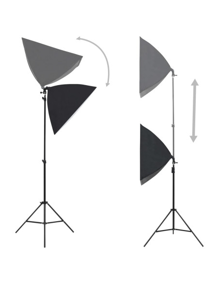 Kit per Studio Fotografico con Luci Softbox e Fondale