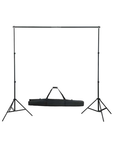 Kit per Studio Fotografico con Set di Luci e Fondale