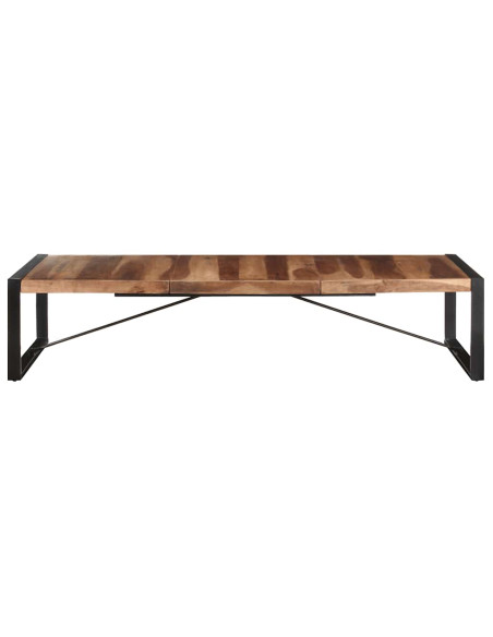 Tavolino da Salotto 180x90x40 cm in Legno Massello