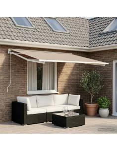 Telo di ricambio per tenda da sole Beige 400 x 200 cm