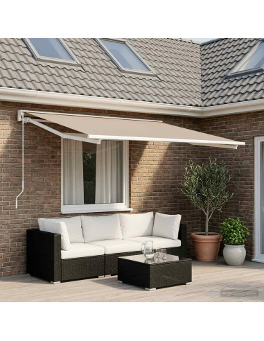 Telo di ricambio per tenda da sole Beige 400 x 200 cm