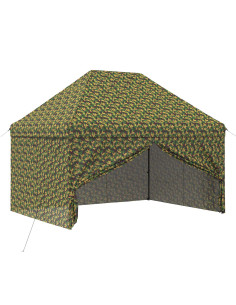 Tendone con 4 Pareti Laterali 3 x 4 m Camouflage Militare 2