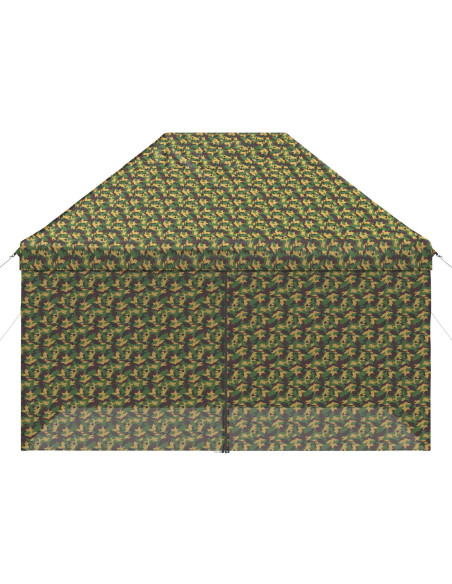 Tendone con 4 Pareti Laterali 3 x 4 m Camouflage Militare