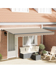 Tenda Retrattile Beige 400 x 200 cm Tessuto
