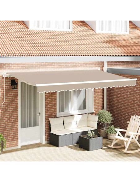 Tenda Retrattile Beige 400 x 200 cm Tessuto