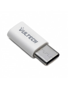 VULTECH ADATTATORE MICRO USB 2.0 TO TYPE C-PLASTICA-BIANCO