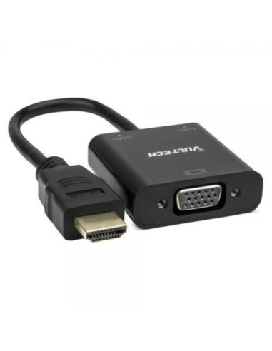 VULTECH ADATTATORE CONVERTITORE HDMI to VGA + AUDIO