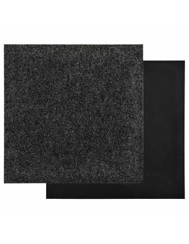 Tappeto 20 pcs Nero 50 x 50 cm Bitume