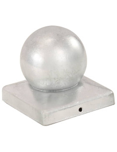 Tappi Pali 6 pz Estremità a Globo in Metallo Zincato 101x101 mm 2