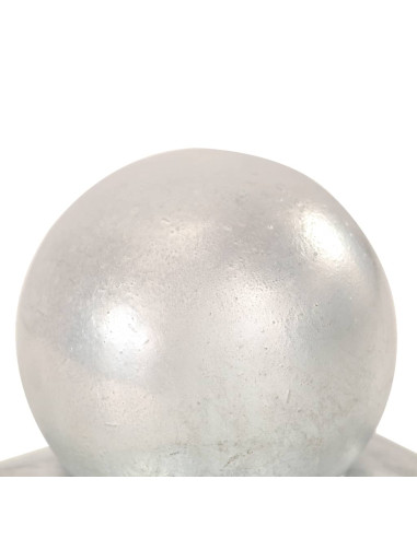 Tappi Pali 6 pz Estremità a Globo in Metallo Zincato 101x101 mm