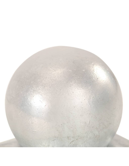 Tappi Pali 6 pz Estremità a Globo in Metallo Zincato 101x101 mm