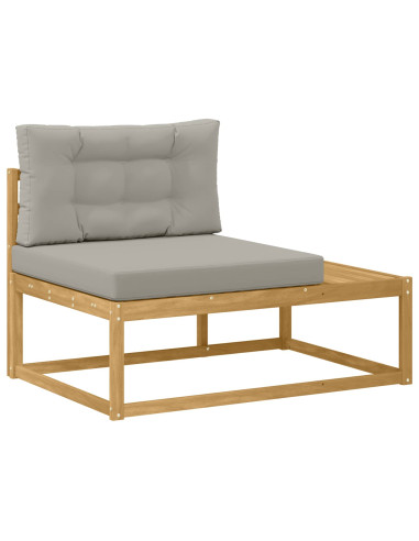 Set di divani da esterno 5 pz Bianco Poliestere