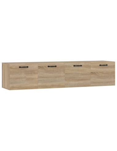 Mobili Parete 2 pz Rovere Sonoma 60x36,5x35cm Legno Multistrato