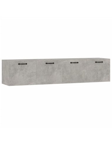 Mobili Parete 2 pz Grigio Cemento 60x36,5x35 cm in Multistrato