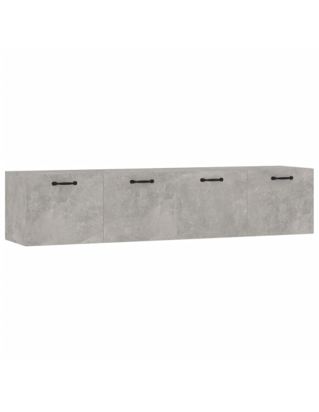 Mobili Parete 2 pz Grigio Cemento 60x36,5x35 cm in Multistrato