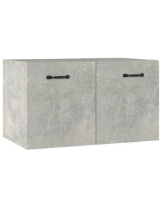 Mobile a Parete Grigio Cemento 60x36,5x35 cm Legno Multistrato 2