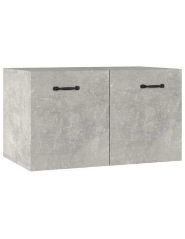 Mobile a Parete Grigio Cemento 60x36,5x35 cm Legno Multistrato