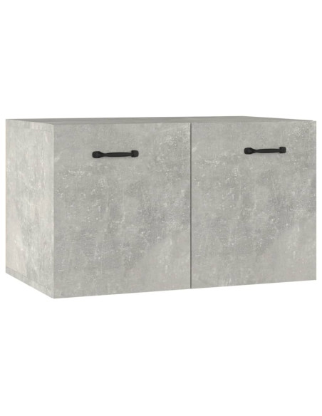 Mobile a Parete Grigio Cemento 60x36,5x35 cm Legno Multistrato