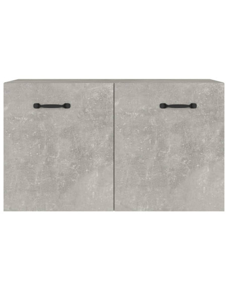 Mobile a Parete Grigio Cemento 60x36,5x35 cm Legno Multistrato