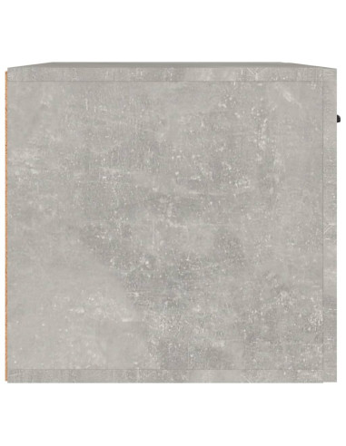 Mobile a Parete Grigio Cemento 60x36,5x35 cm Legno Multistrato