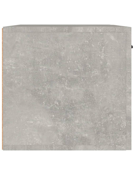 Mobile a Parete Grigio Cemento 60x36,5x35 cm Legno Multistrato