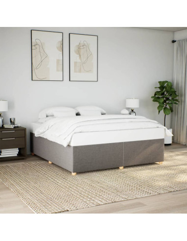 Giroletto senza Materasso Tortora 200x200 cm in Tessuto