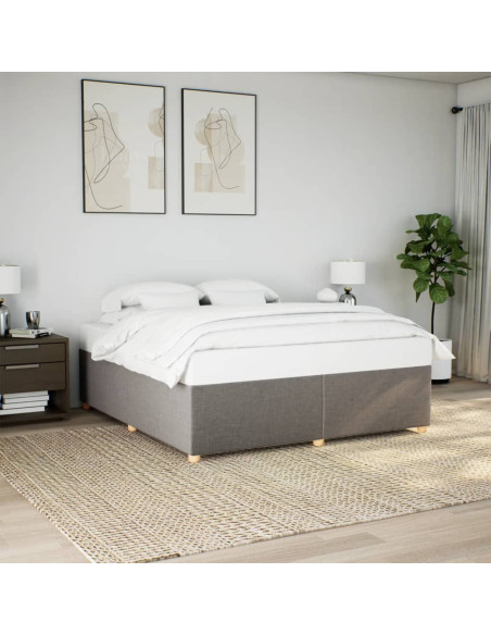 Giroletto senza Materasso Tortora 200x200 cm in Tessuto