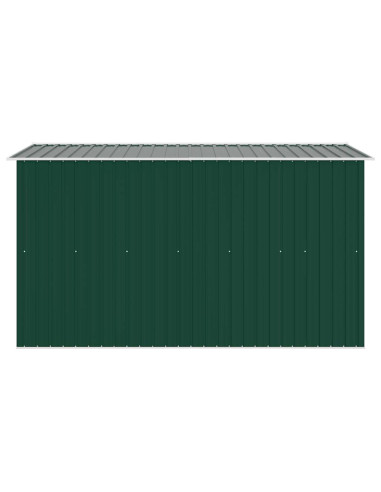 Casetta da Giardino 257x298x178 cm in Metallo Verde