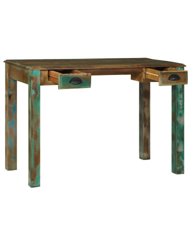 Scrivania Marrone 112 x 55 x 76 cm Legno Recuperato Massello