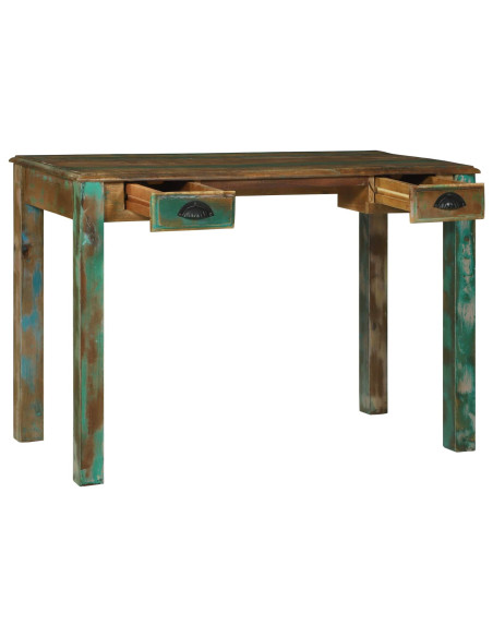 Scrivania Marrone 112 x 55 x 76 cm Legno Recuperato Massello