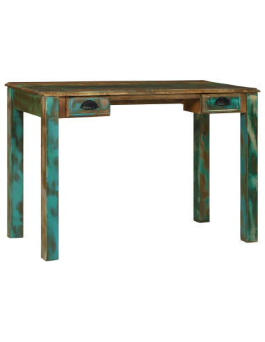 Scrivania Marrone 112 x 55 x 76 cm Legno Recuperato Massello