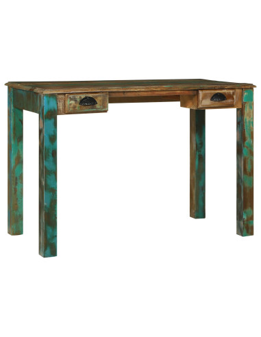 Scrivania Marrone 112 x 55 x 76 cm Legno Recuperato Massello