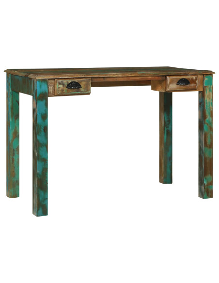 Scrivania Marrone 112 x 55 x 76 cm Legno Recuperato Massello