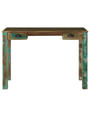 Scrivania Marrone 112 x 55 x 76 cm Legno Recuperato Massello