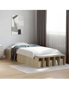 Telaio del letto con storage Rovere Sonoma 80 x 200 cm