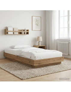 Struttura letto a pavimento Rovere Artigianale 80 x 210 cm