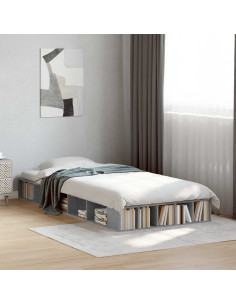 Telaio del letto con storage Grigio Cemento 80 x 200 cm