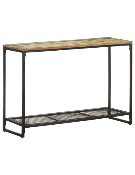 Tavolo Consolle 110x35x75 cm in Legno Massello di Recupero