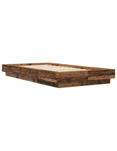 Struttura letto a pavimento Legno antico 80 x 210 cm