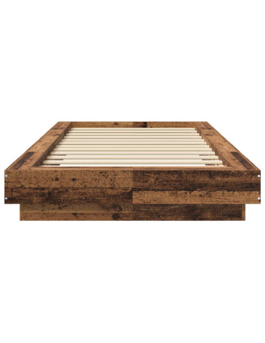 Struttura letto a pavimento Legno antico 80 x 210 cm