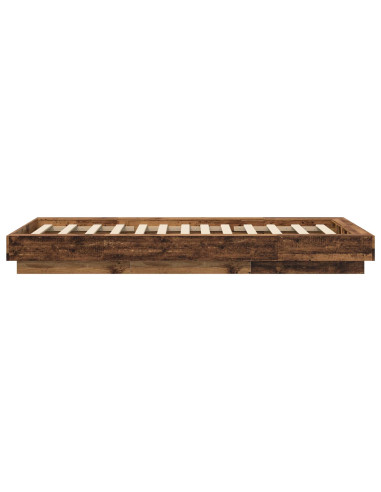 Struttura letto a pavimento Legno antico 80 x 210 cm