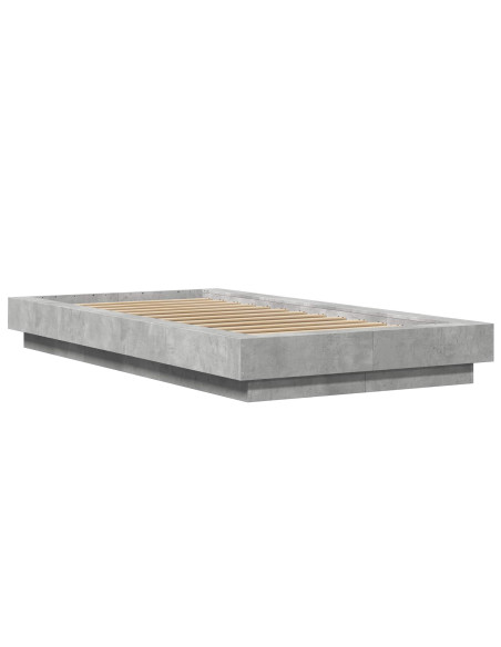 Struttura letto a pavimento Grigio Cemento 80 x 210 cm