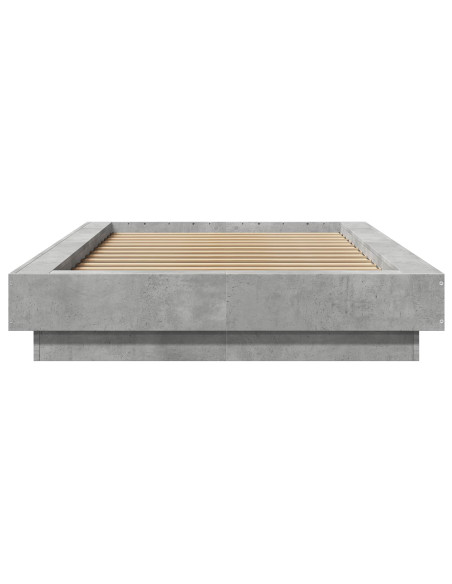 Struttura letto a pavimento Grigio Cemento 80 x 210 cm