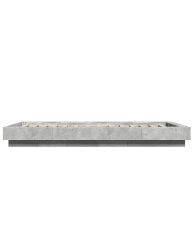 Struttura letto a pavimento Grigio Cemento 80 x 210 cm