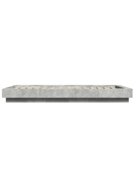 Struttura letto a pavimento Grigio Cemento 80 x 210 cm